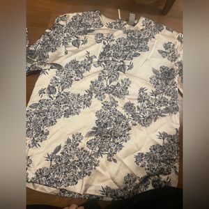 Satin toile print top from H&M size M!